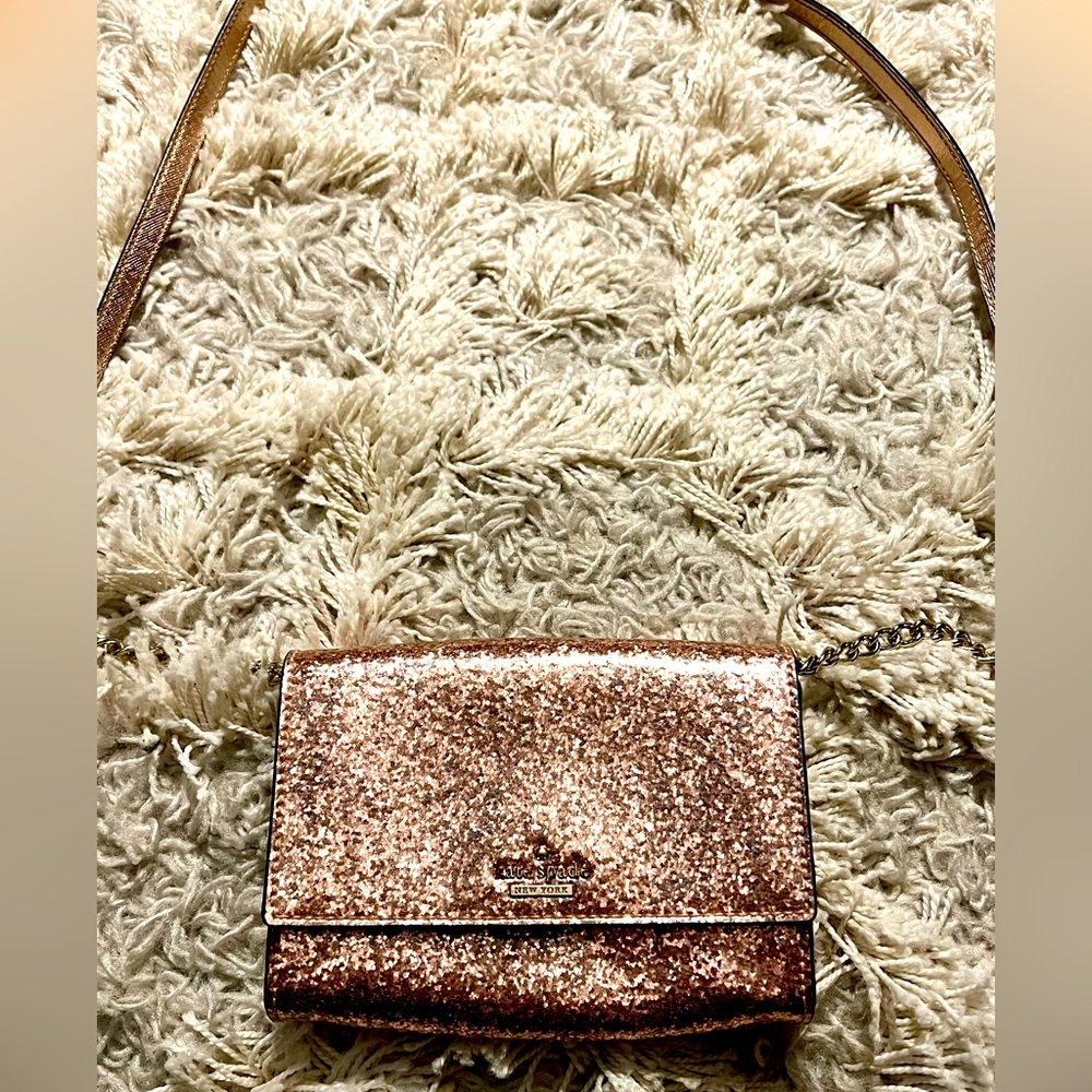 Kate Spade Glitterbug Rose Gold Crossbody bag